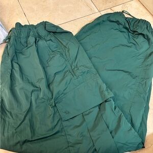 Aerie Green Track Pants